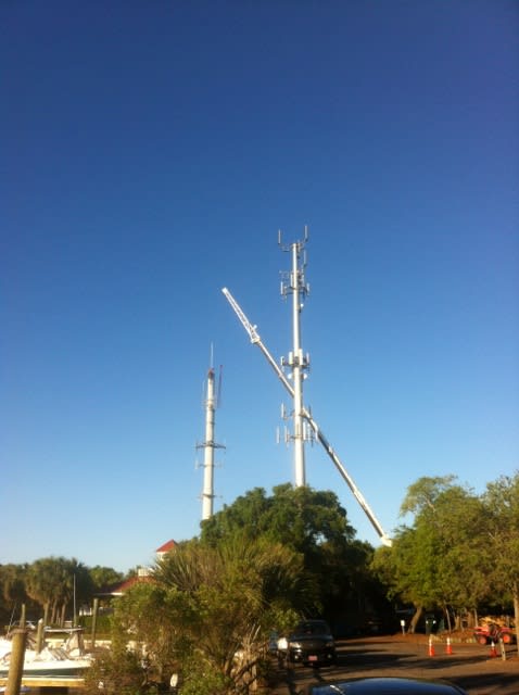 CellTowerBeingRemoved Cell Tower Being Removed